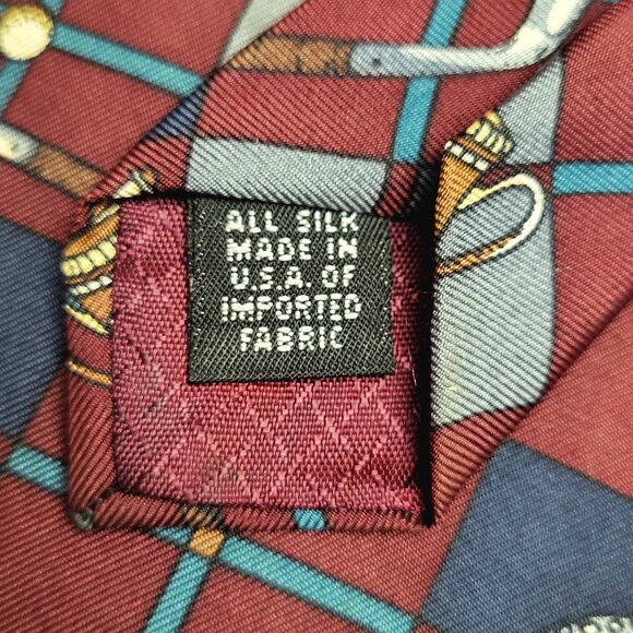 Hathaway Golf ~ Silk Necktie ~ Excellent Condition - Picture 5 of 6